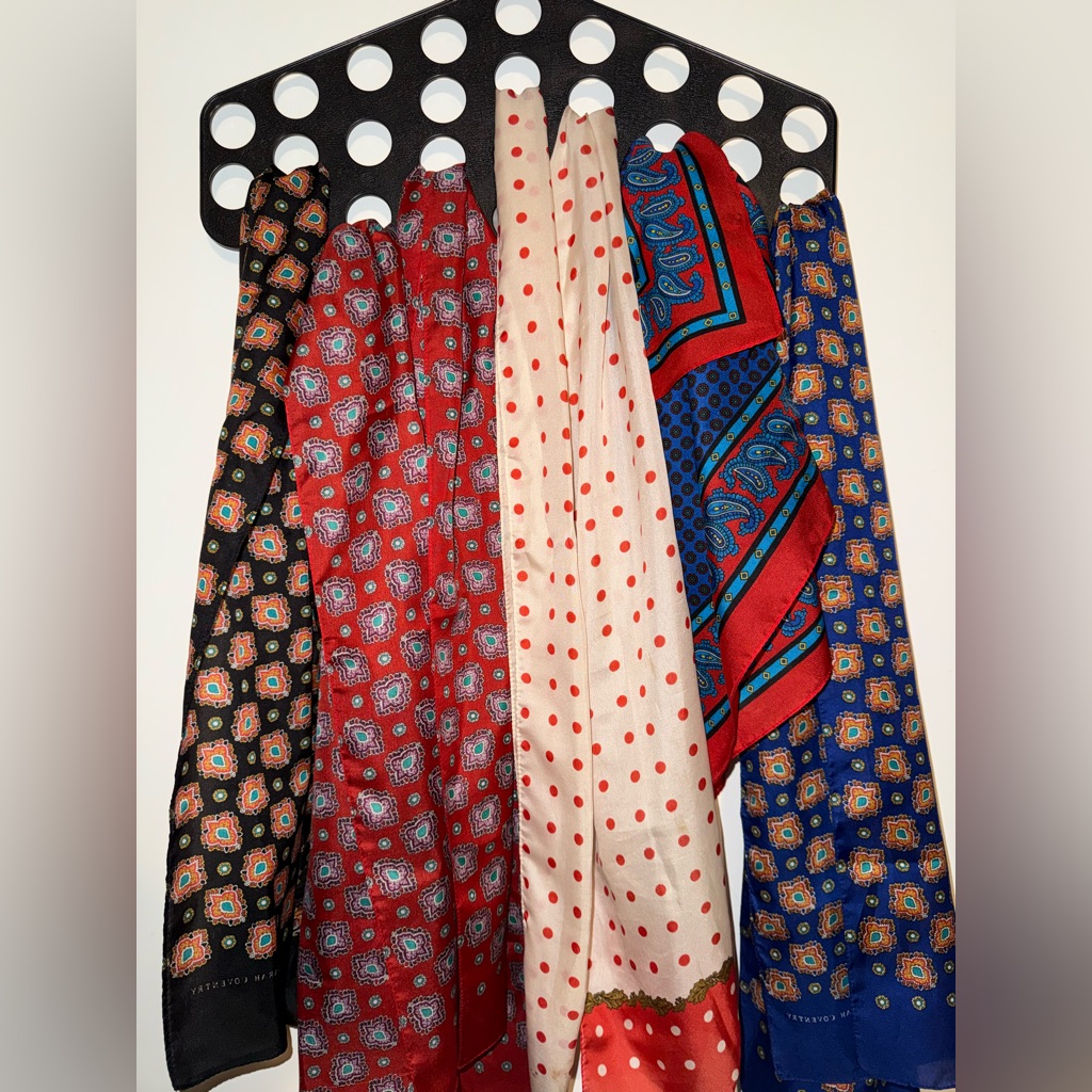 Sarah Coventry Vintage 80s 7 Pc. Assorted Scarf Bundle